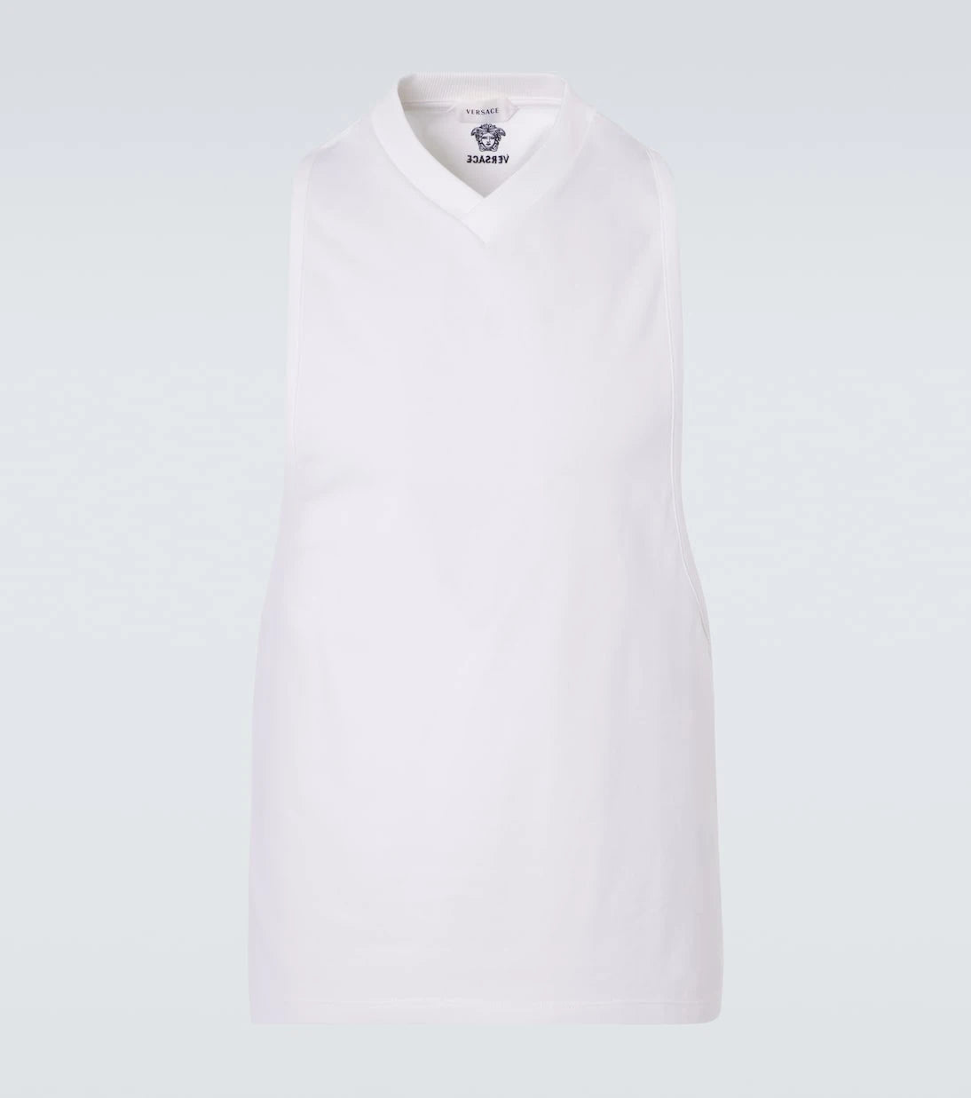 Versace - Cotton-blend jersey tank top