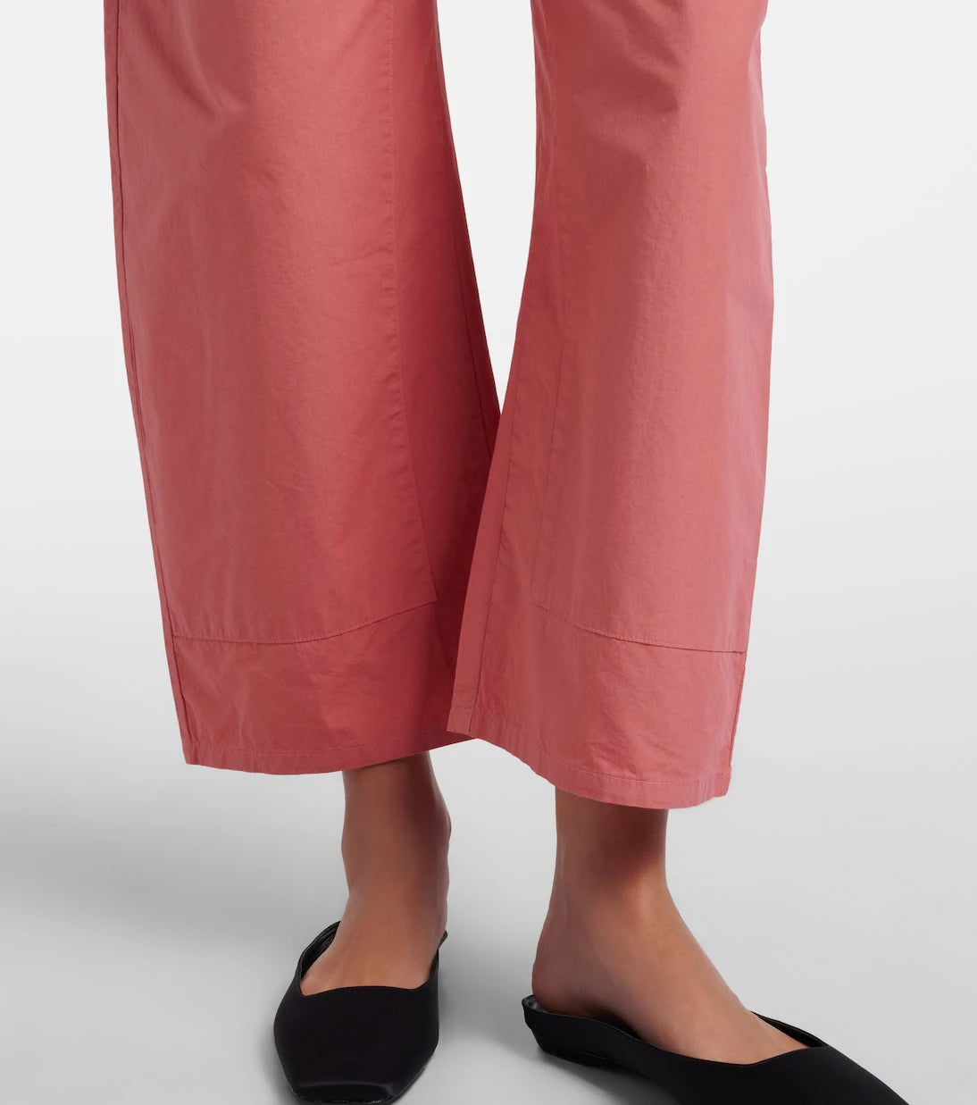 Leset - Kyoto cropped cotton wide-leg pants