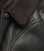 Brown Shearling-Lined Leather Jacket