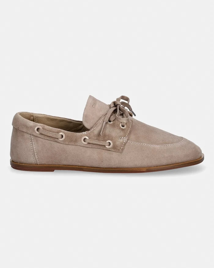 Calvin Klein kadın süet mokasen ESS BOATSHOE SUEDE