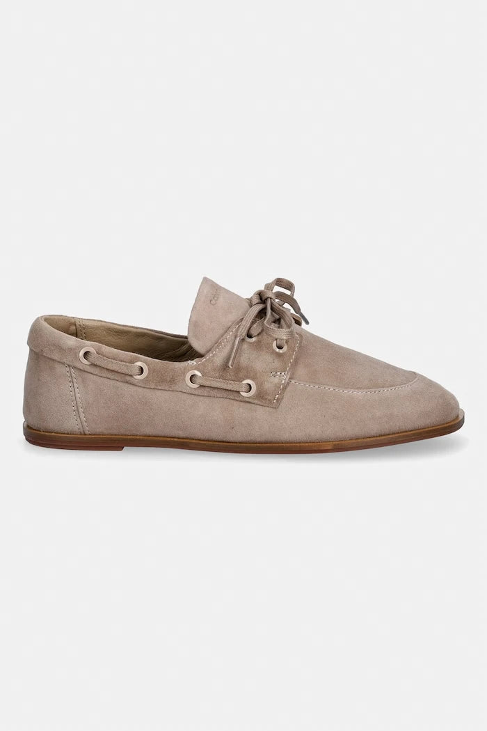 Calvin Klein kadın süet mokasen ESS BOATSHOE SUEDE