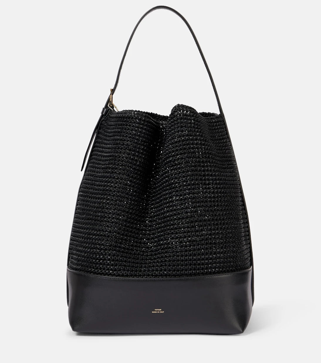 Toteme - Belted woven leather tote bag