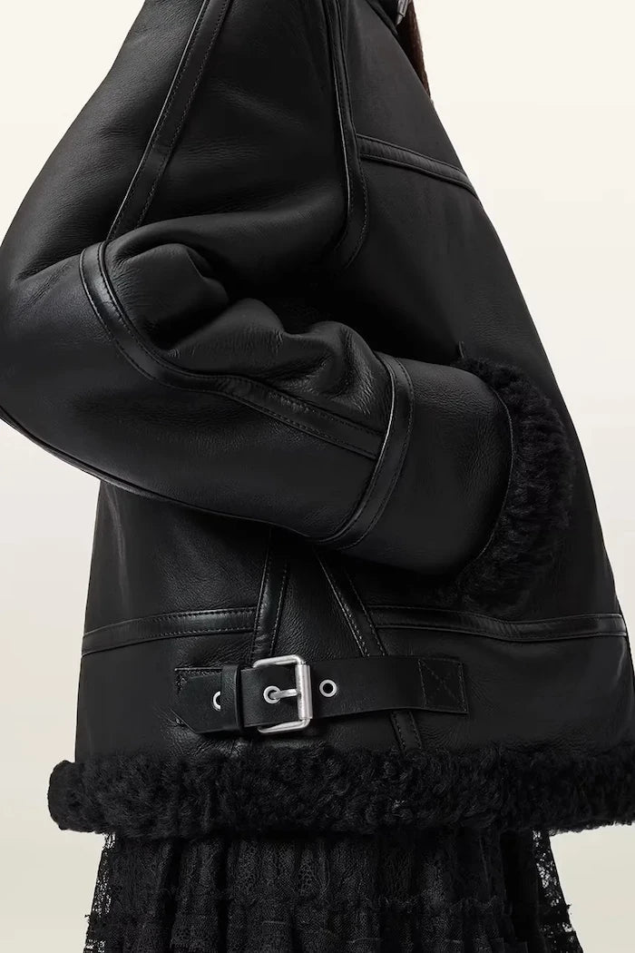 Кожено яке AllSaints LOREL