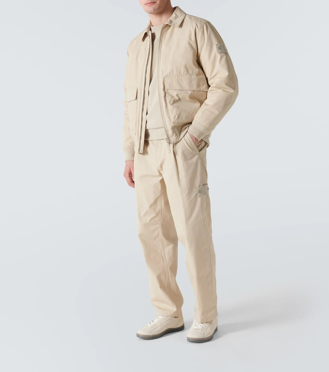 Stone Island - Ghost Compass cotton straight pants