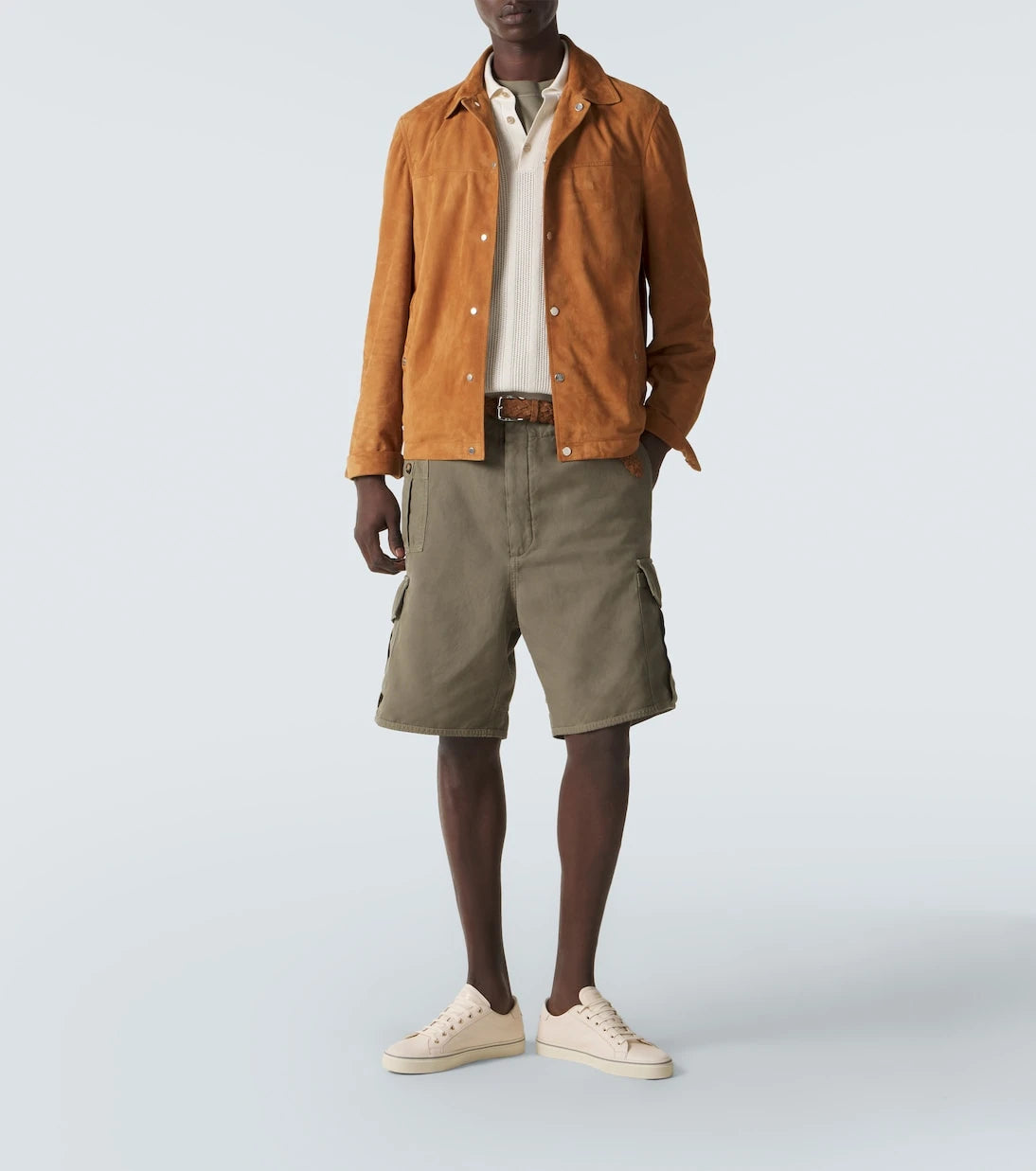 Brunello Cucinelli - Cotton and linen cargo shorts