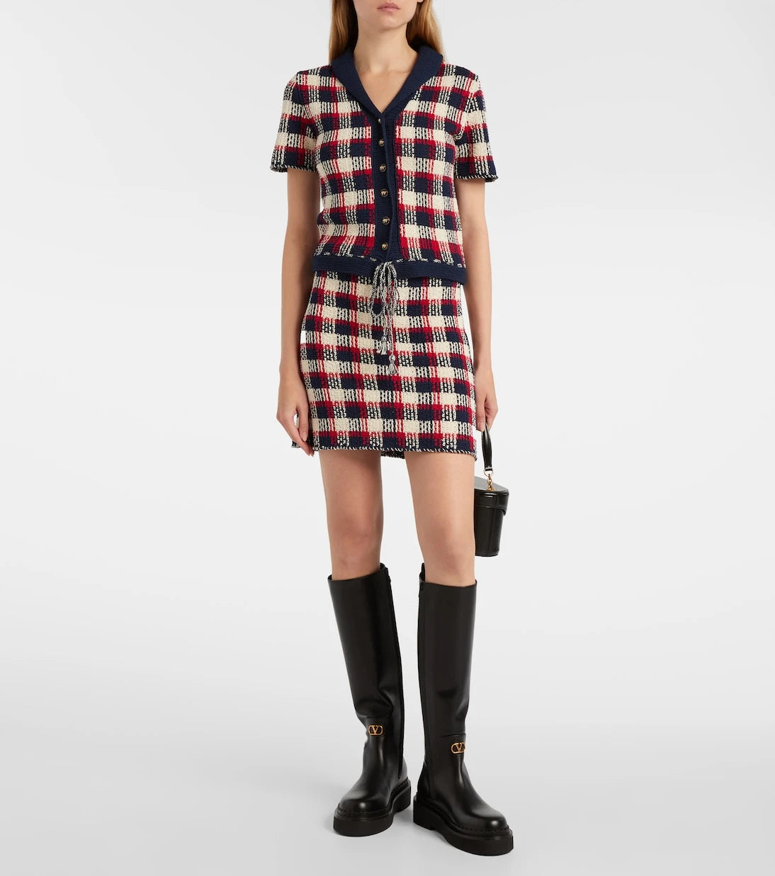 Valentino Garavani - VLogo leather knee-high boots