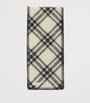 Burberry Black Wool Check Scarf