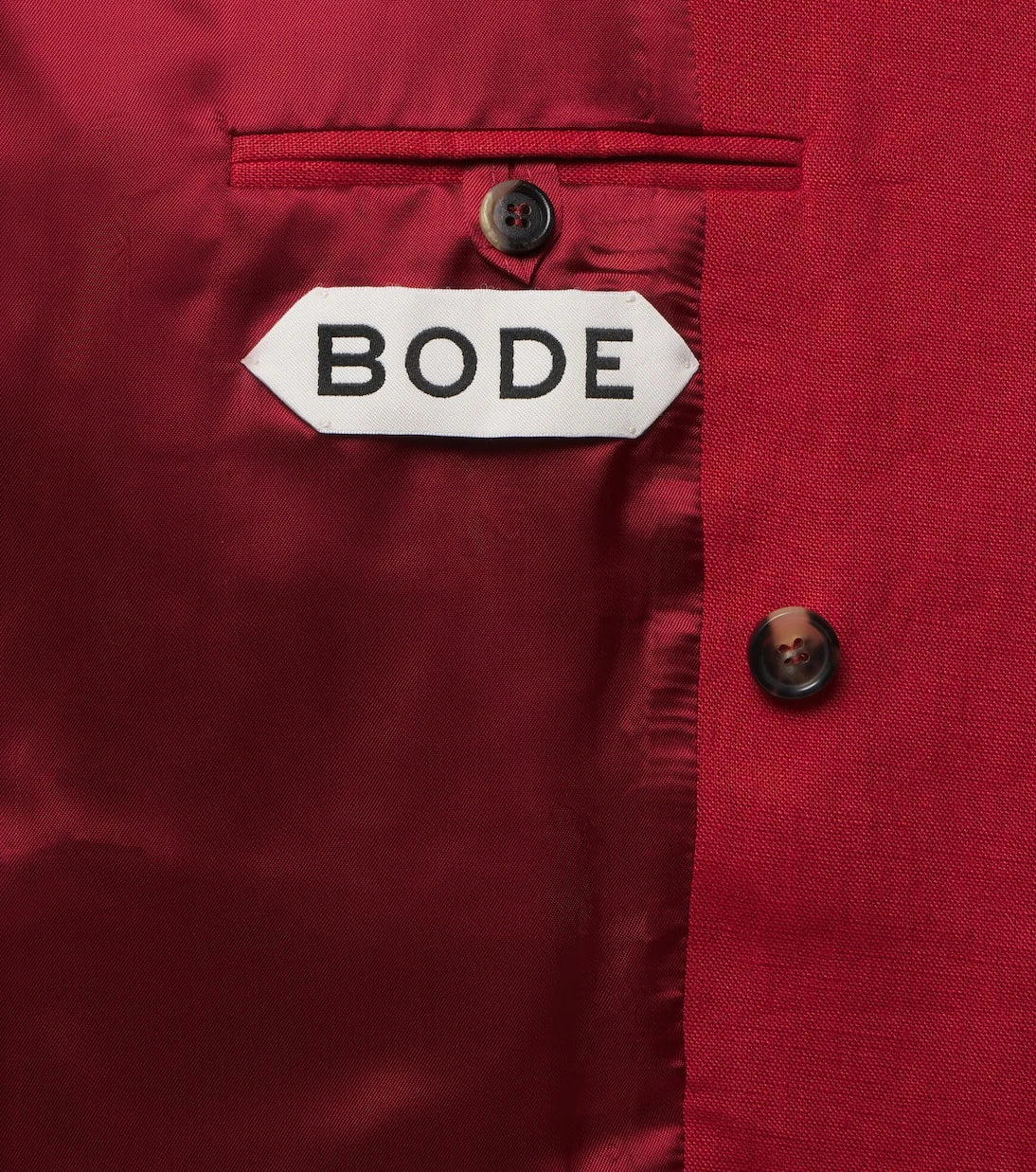 Bode - سترة كتان مزدوجة الصدر