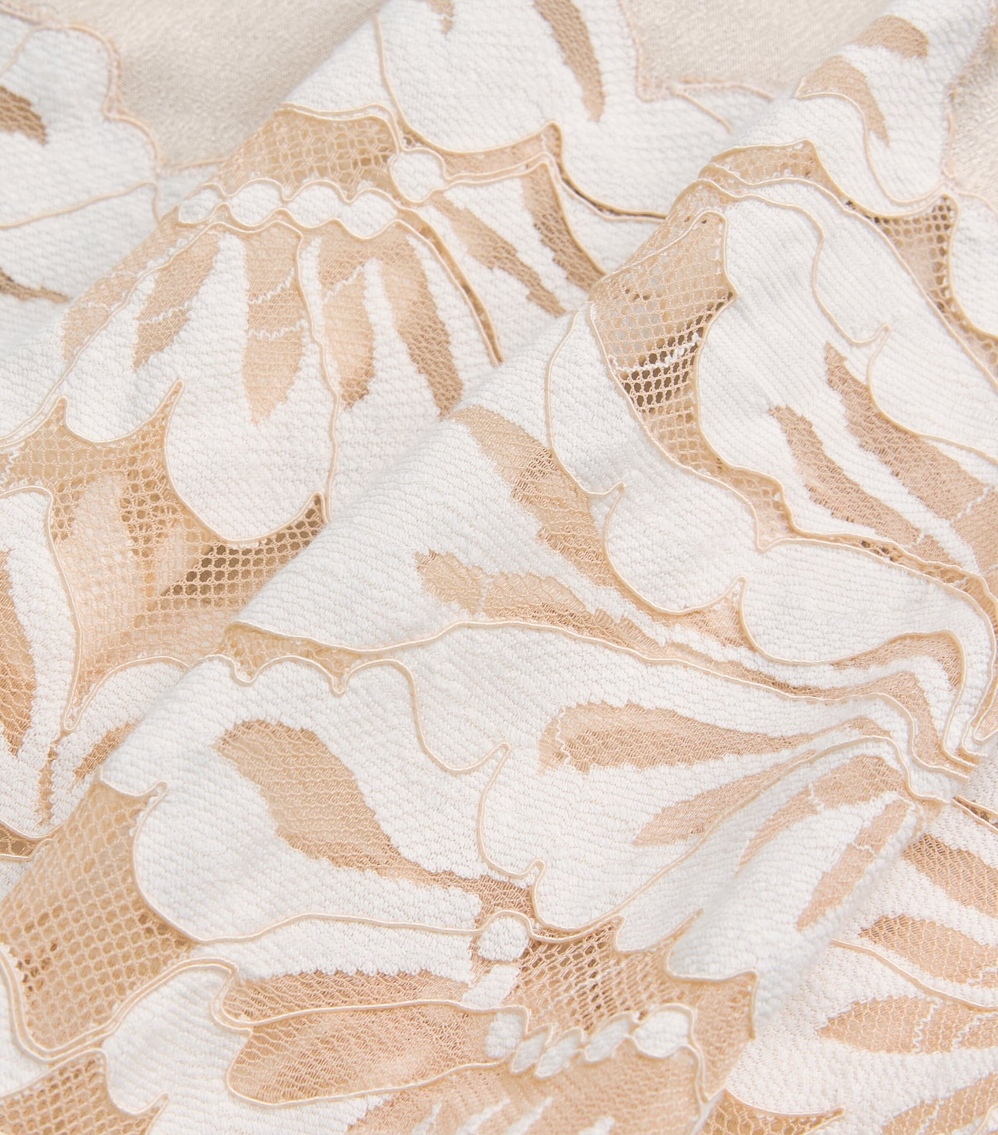 Bocan Beige Satin Embellished Elia Nightdress