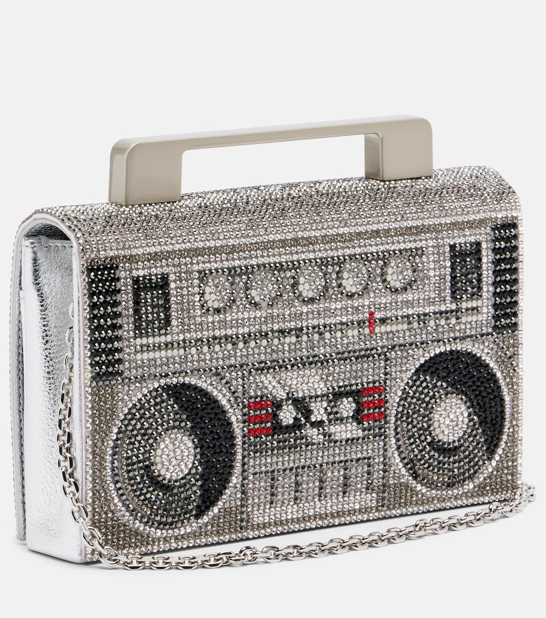 Judith Leiber Couture - Soft Boom Box embellished clutch