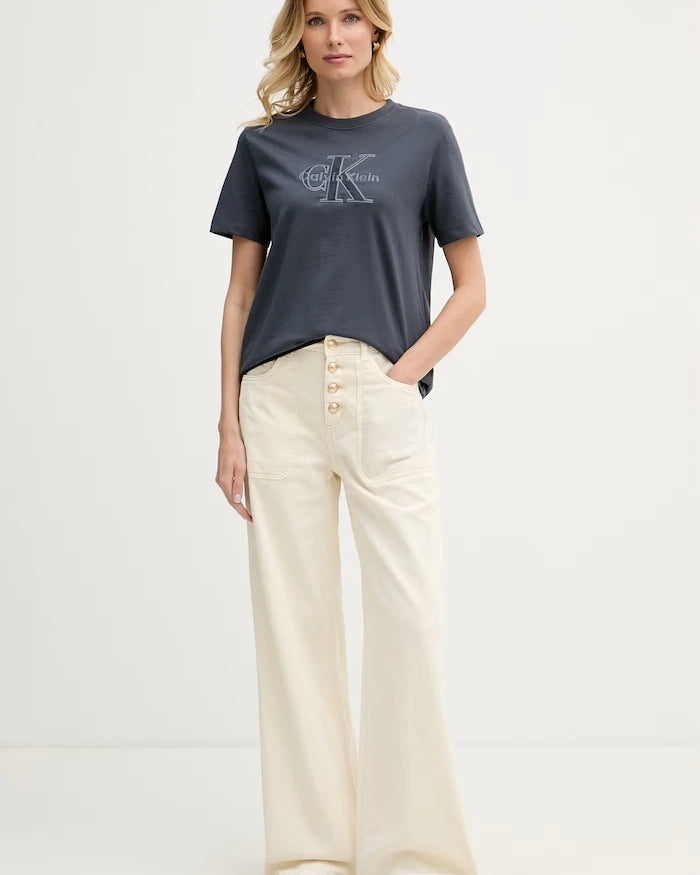 Calvin Klein Jeans kadın pamuklu tişört