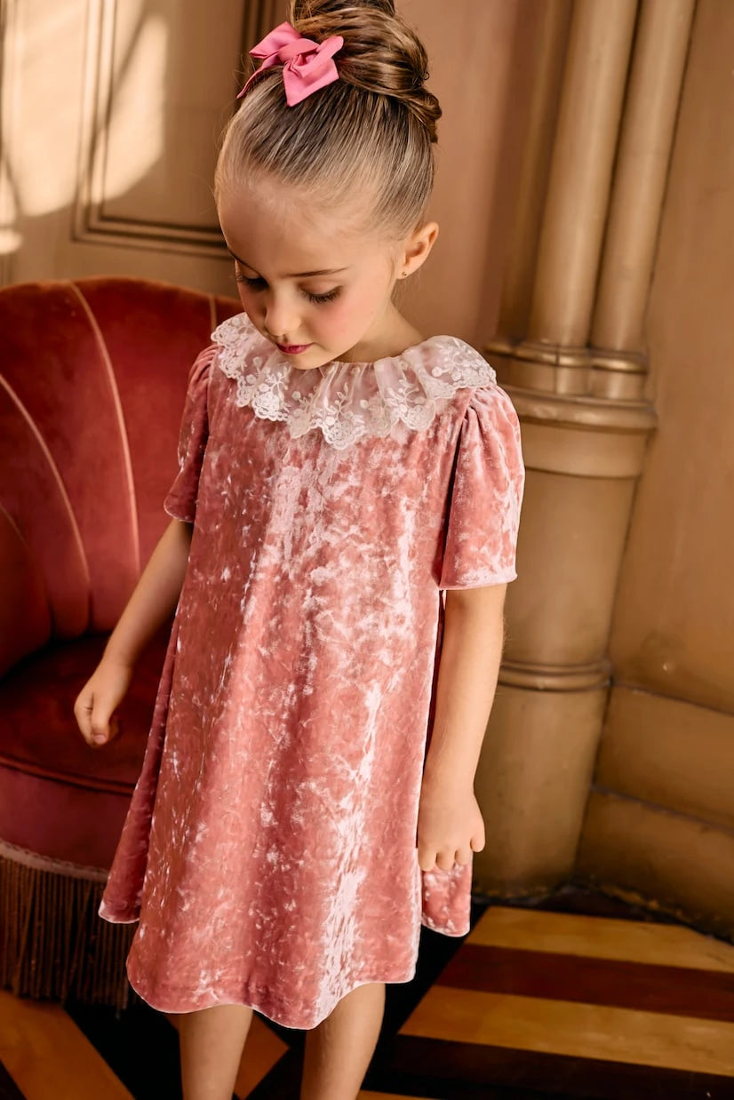 Patachou - Lace-trimmed tie-dye dress