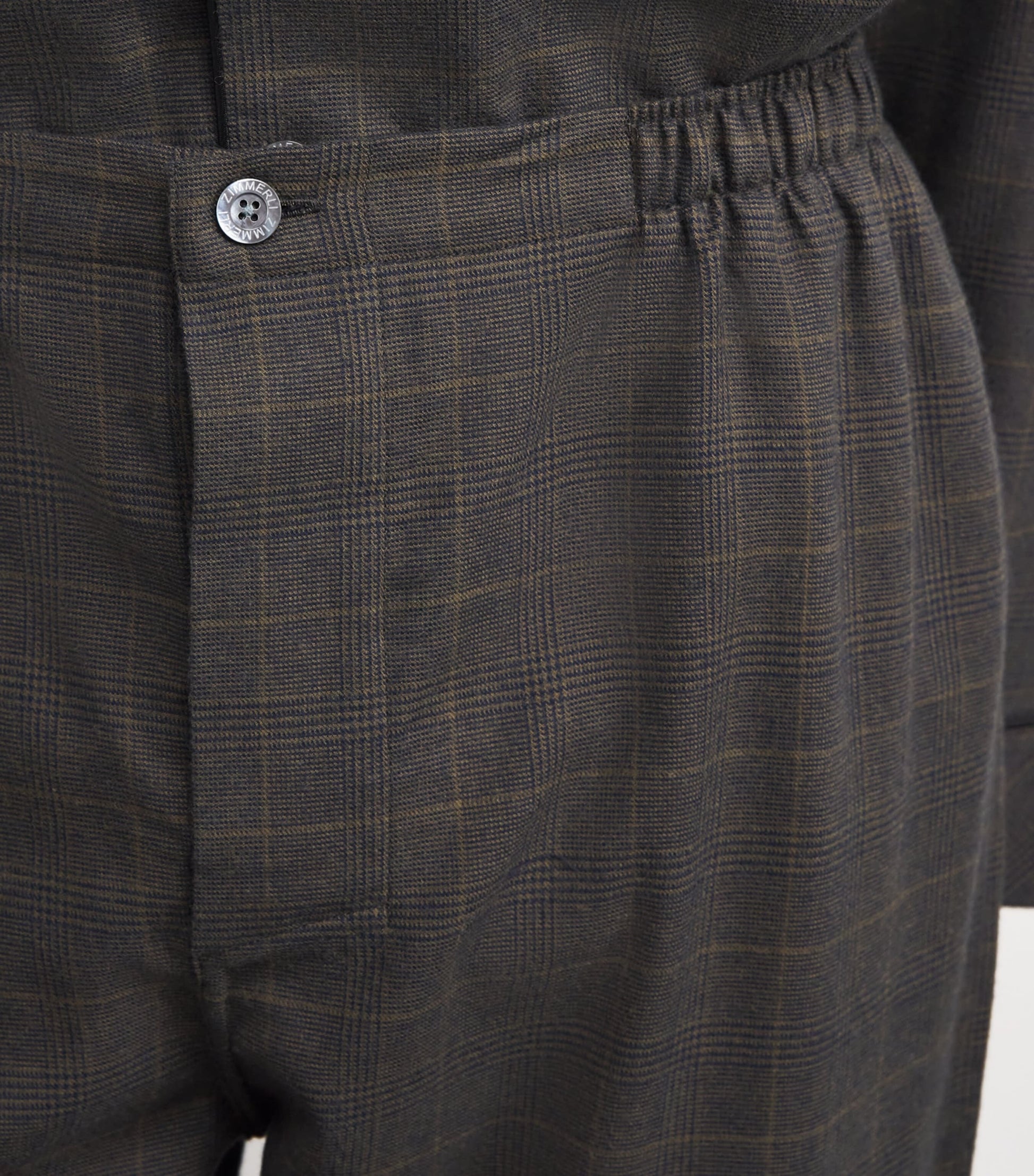 Cotton-Wool Check Cozy Flannel Pyjama Set