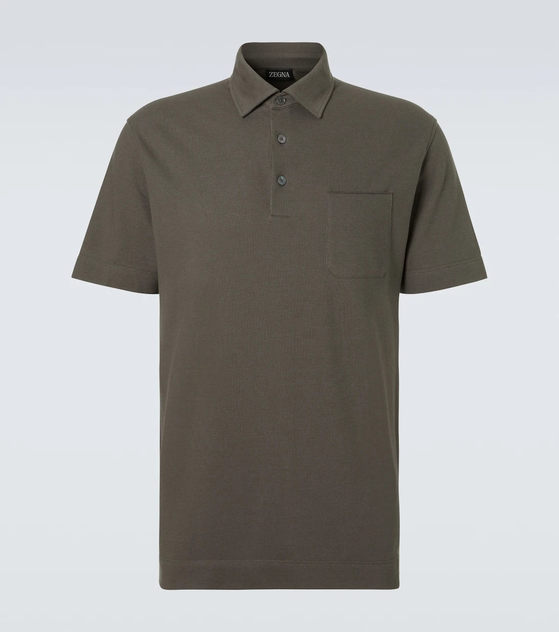 Zegna - Cotton piqué polo shirt