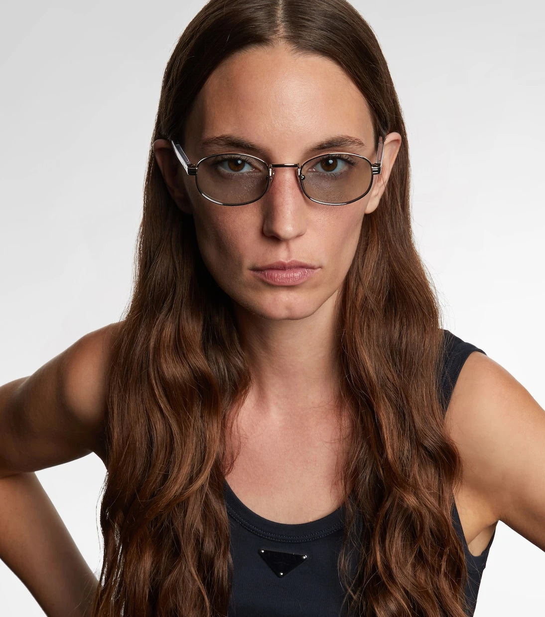 Prada - Oval sunglasses