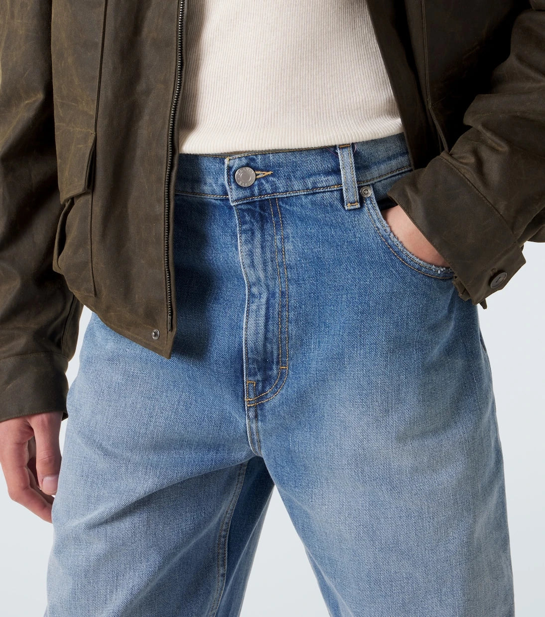 Calvin Klein Collection - Faded straight jeans