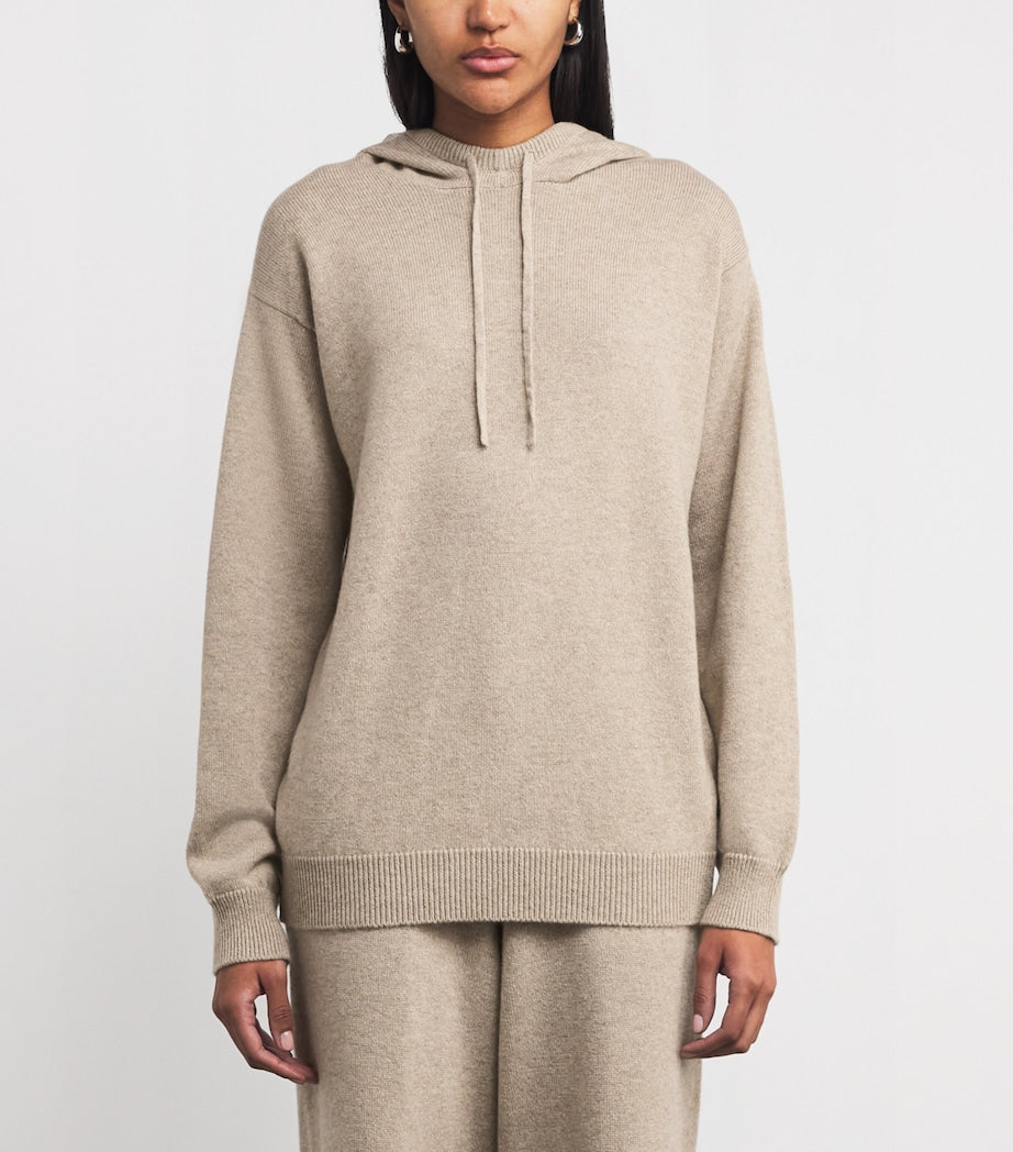 Beige Cashmere Hoodie