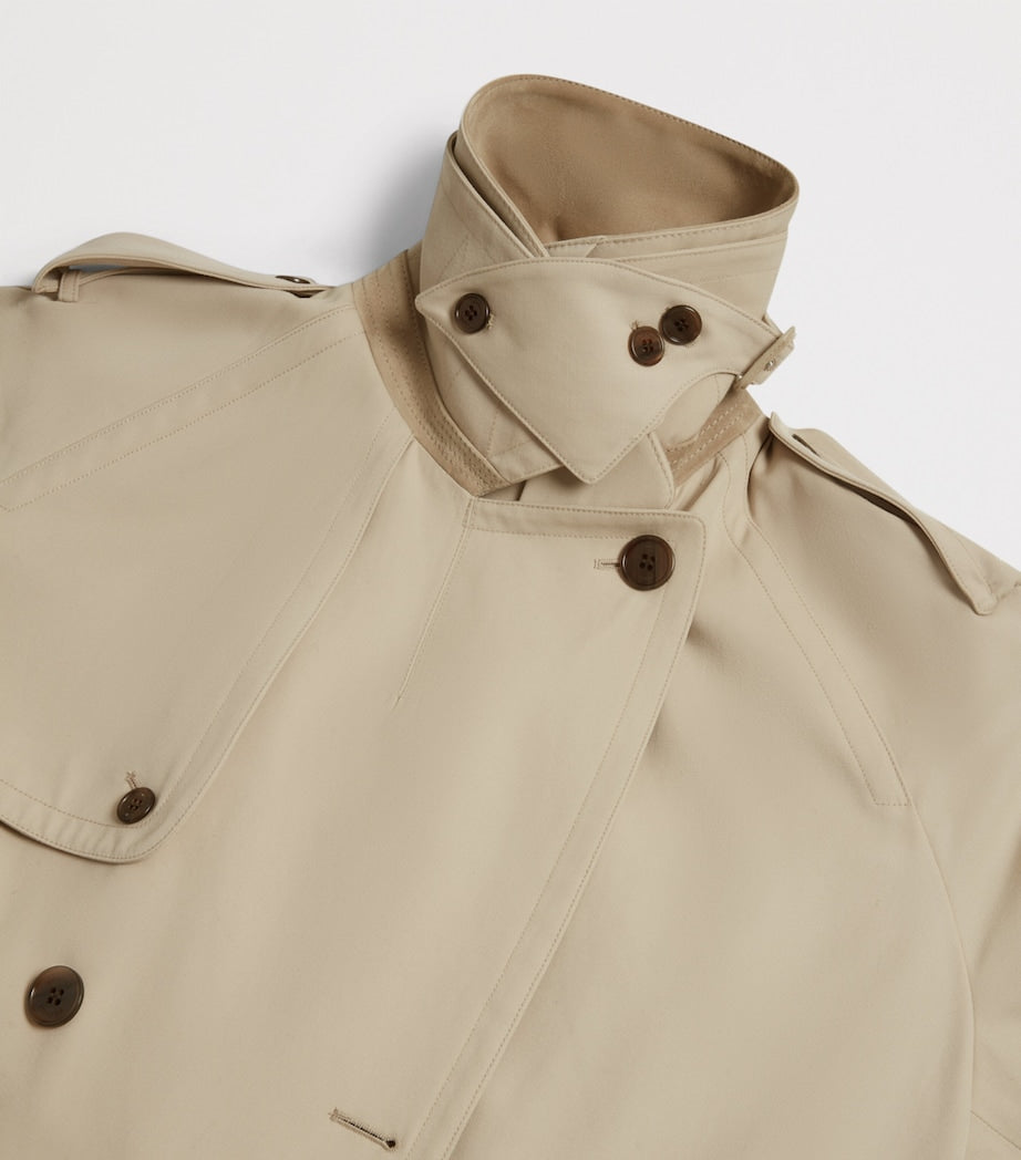 Dunhill Beige Wool Trench Coat