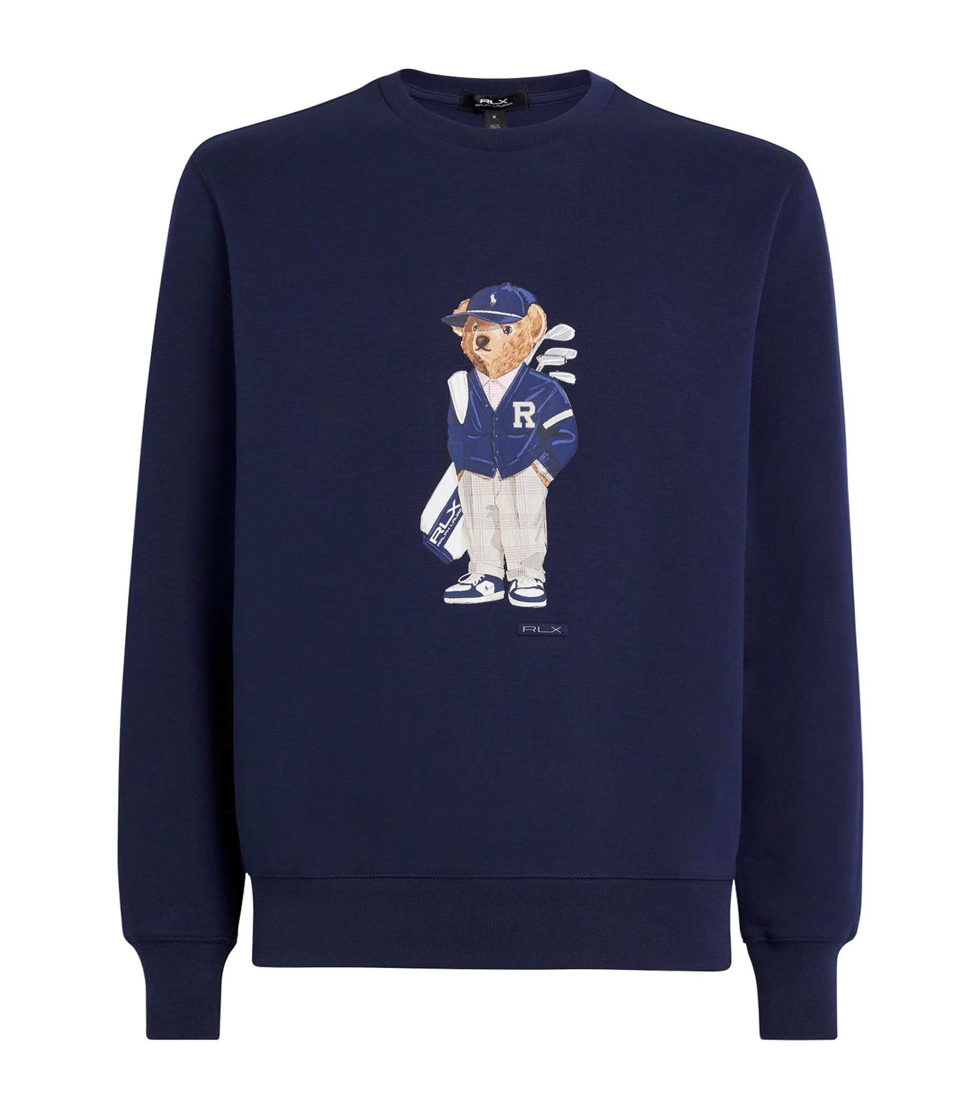 Cotton-Blend Performance Polo Bear Sweatshirt