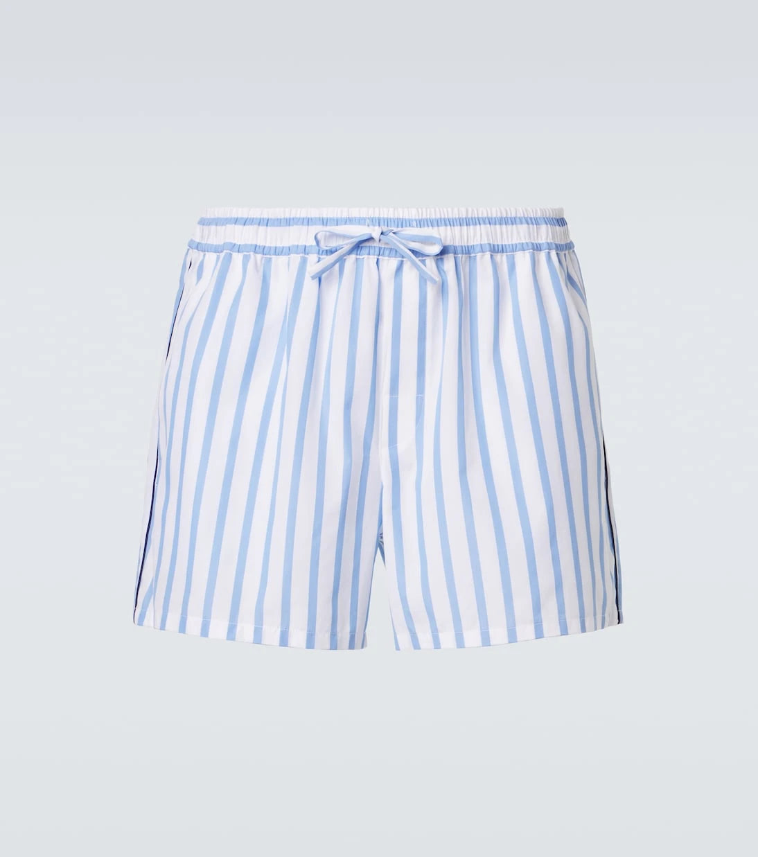 Dolce&Gabbana - Striped cotton and silk poplin shorts