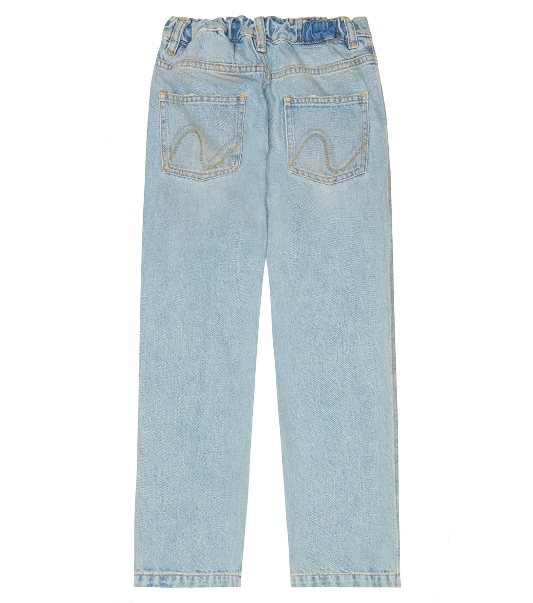 ERL Kids - Floral embroidered straight jeans