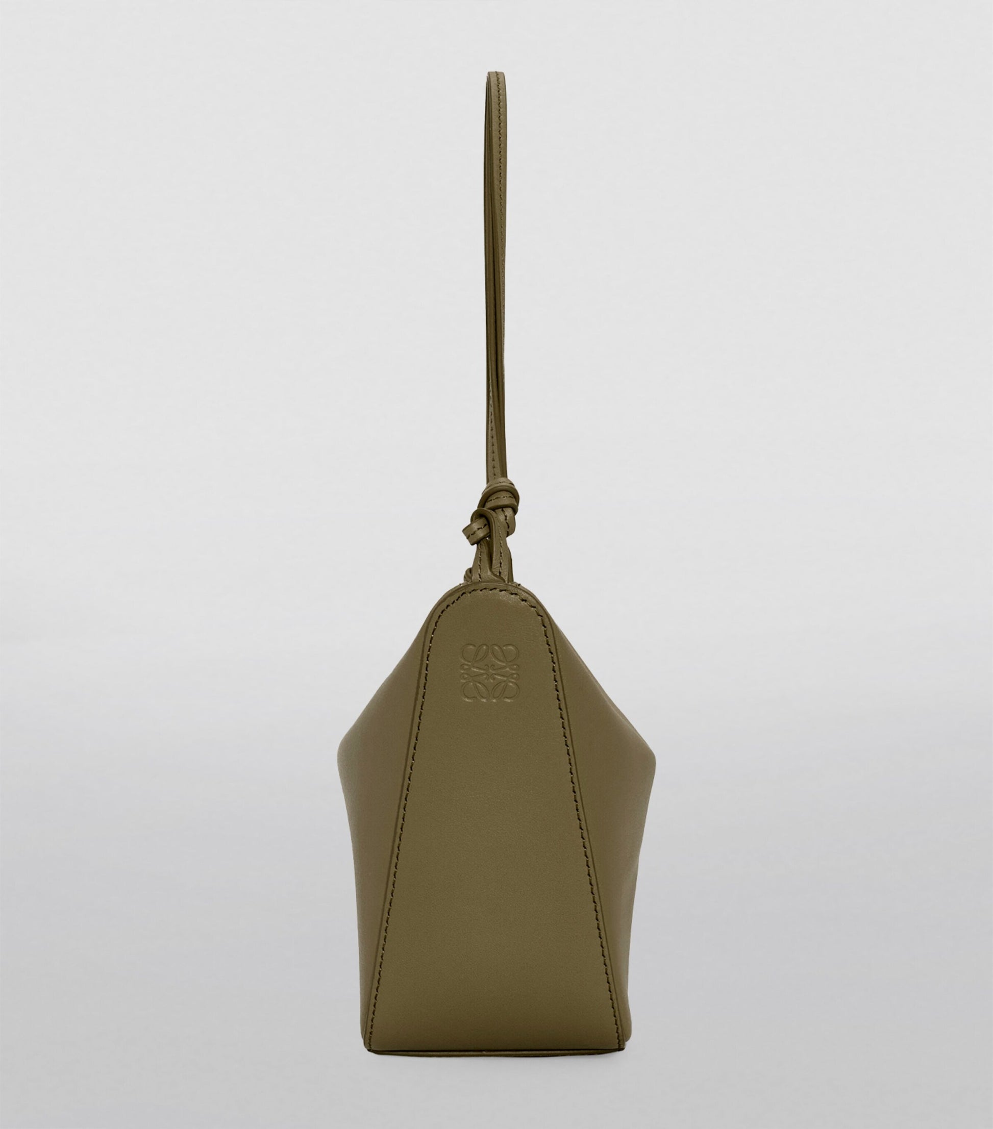 LOEWE Green Mini Leather Hammock Hobo Bag