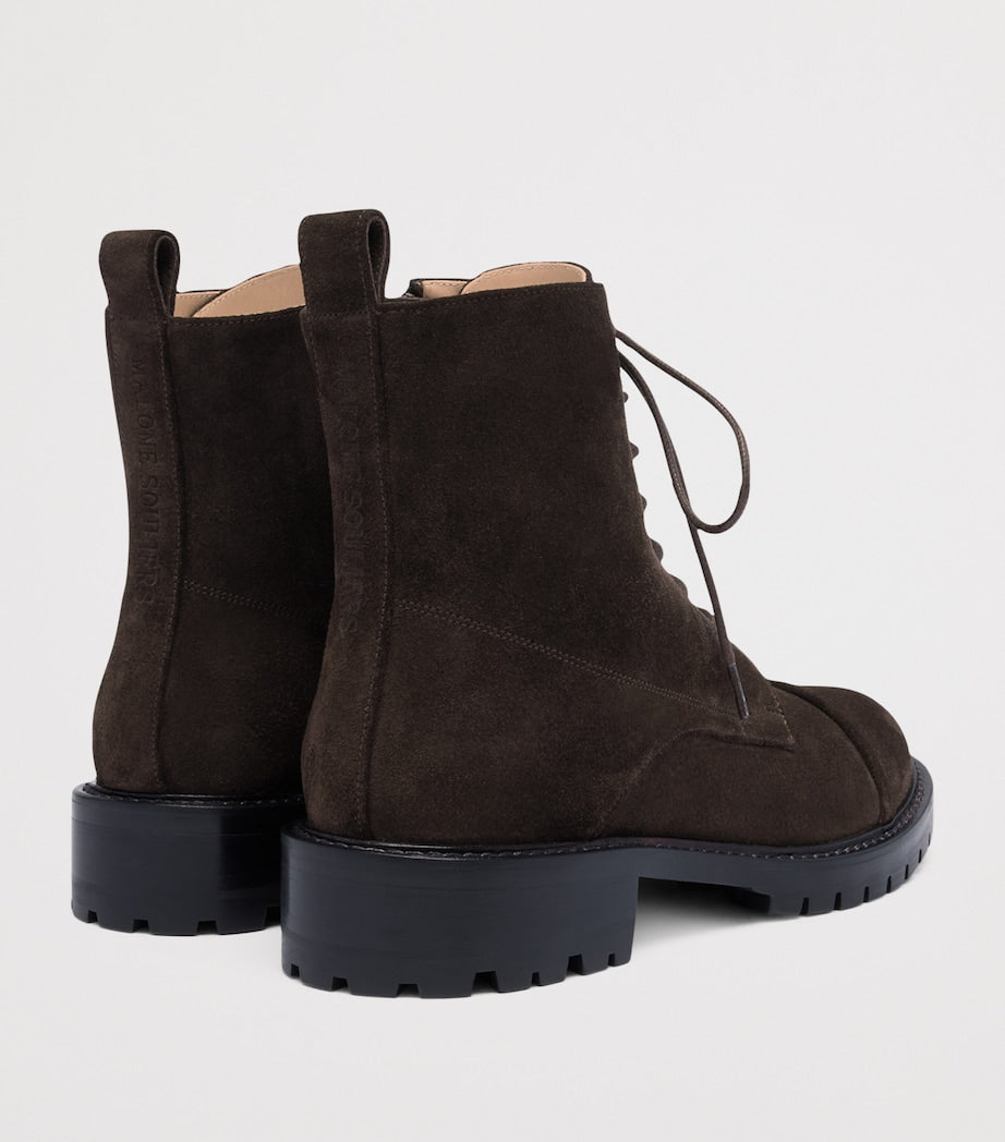 Malone Souliers Brown Suede Miller Ankle Boots