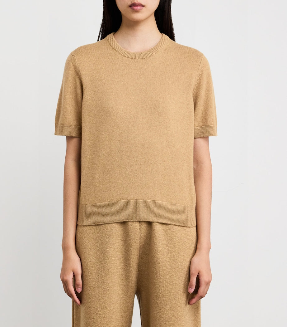 Cashmere Short-Sleeve Sweater