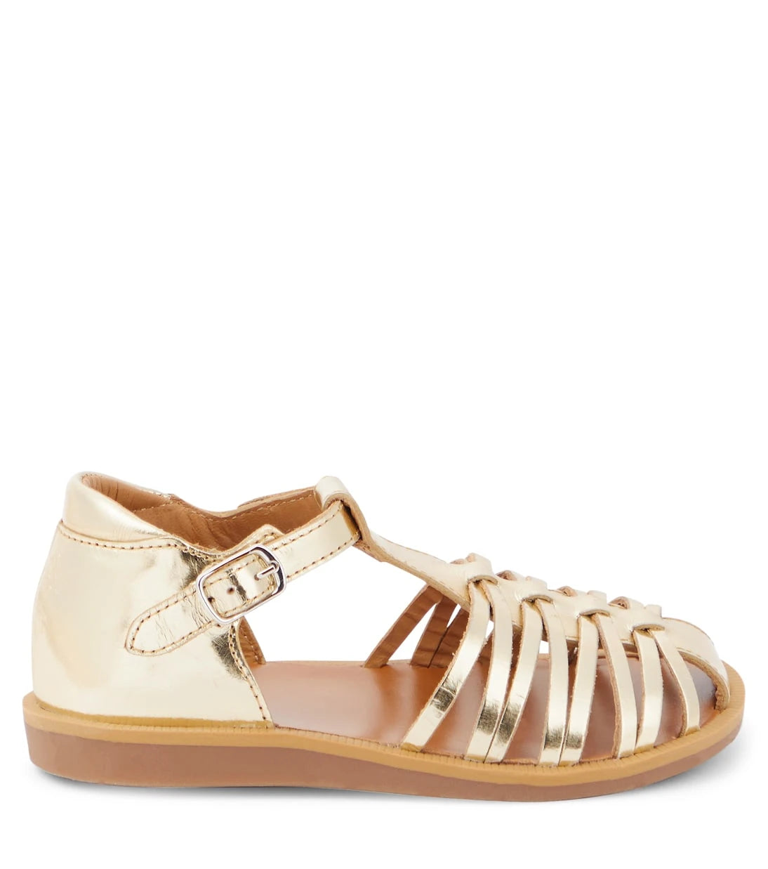 Pom d'Api - Poppy Royal metallic leather sandals