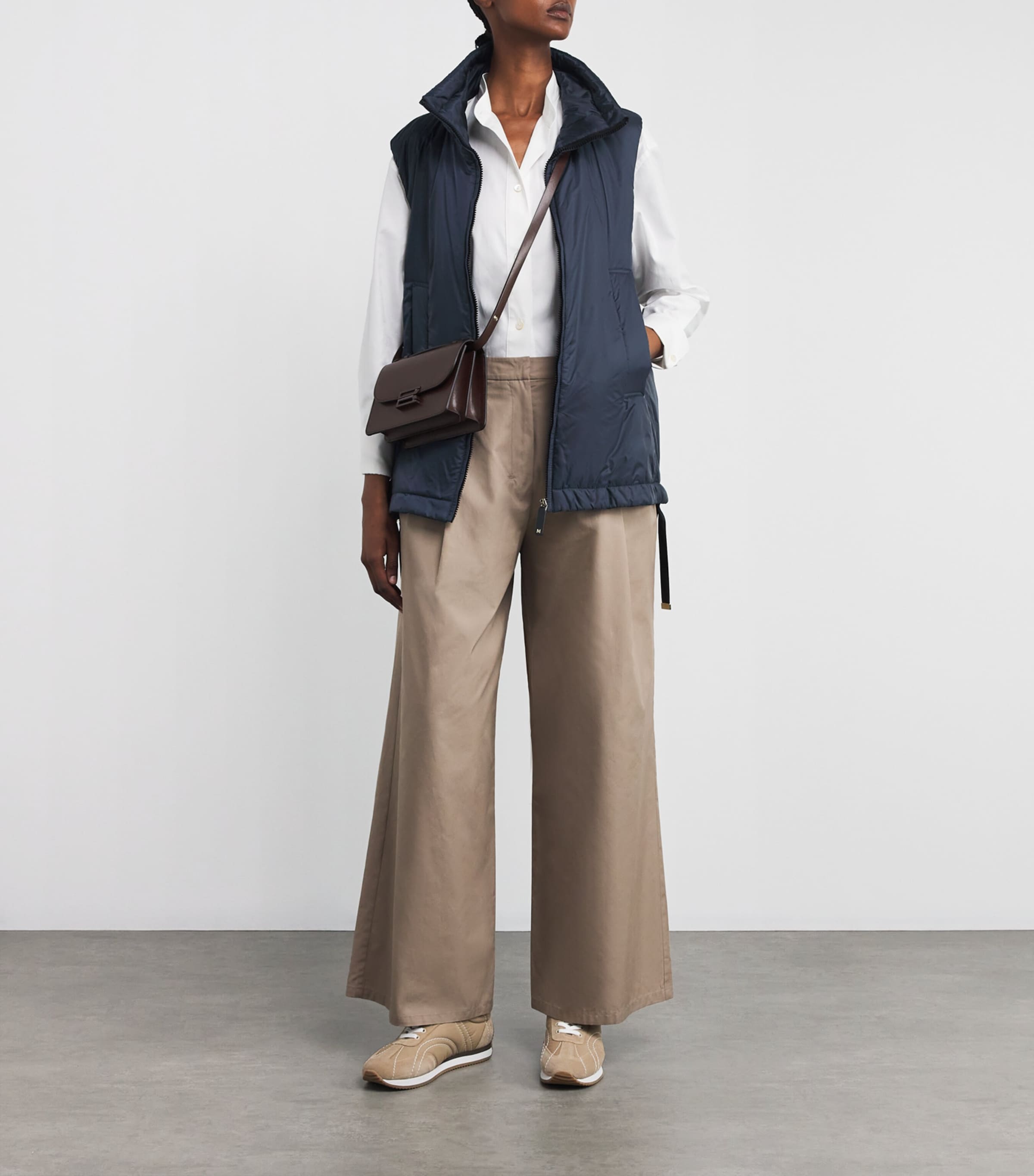 Max Mara Blue Water-Repellent Gilet