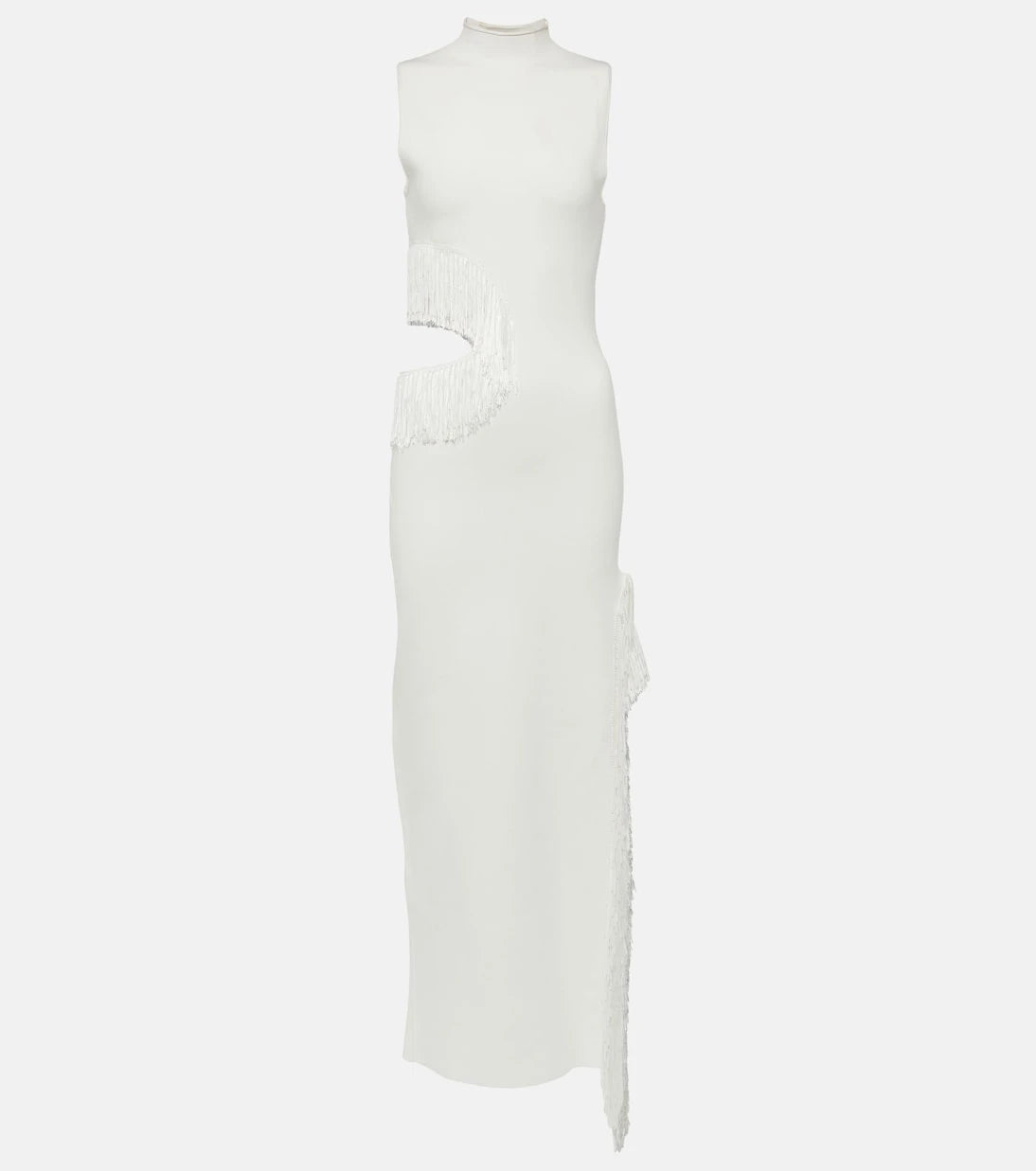 Galvan - Nova beaded compact knit gown
