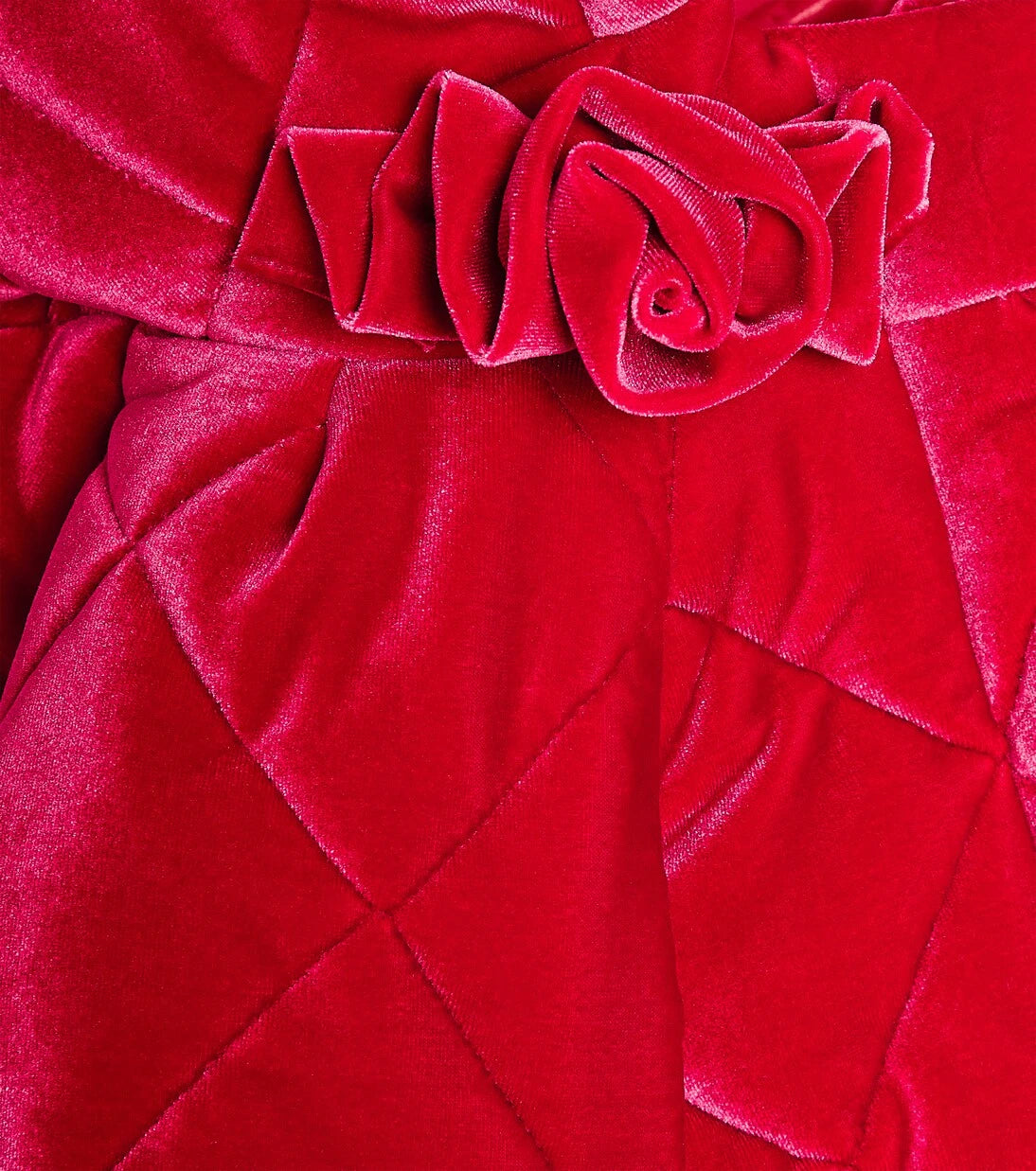 Monnalisa - Baby quilted velvet jacket