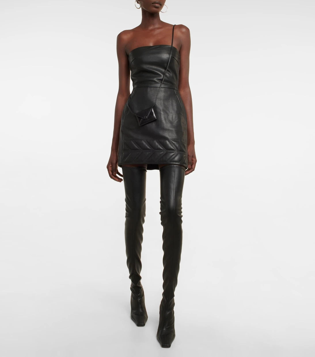 David Koma - Leather minidress