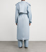 CAMILLA AND MARC Blue Wool-Blend Gehry Trench Coat