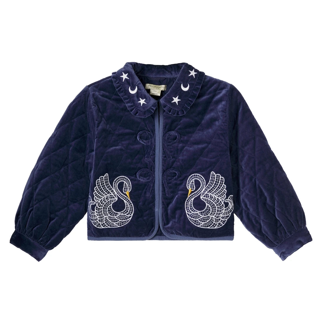 Stella McCartney Kids - Embroidered cotton velvet jacket