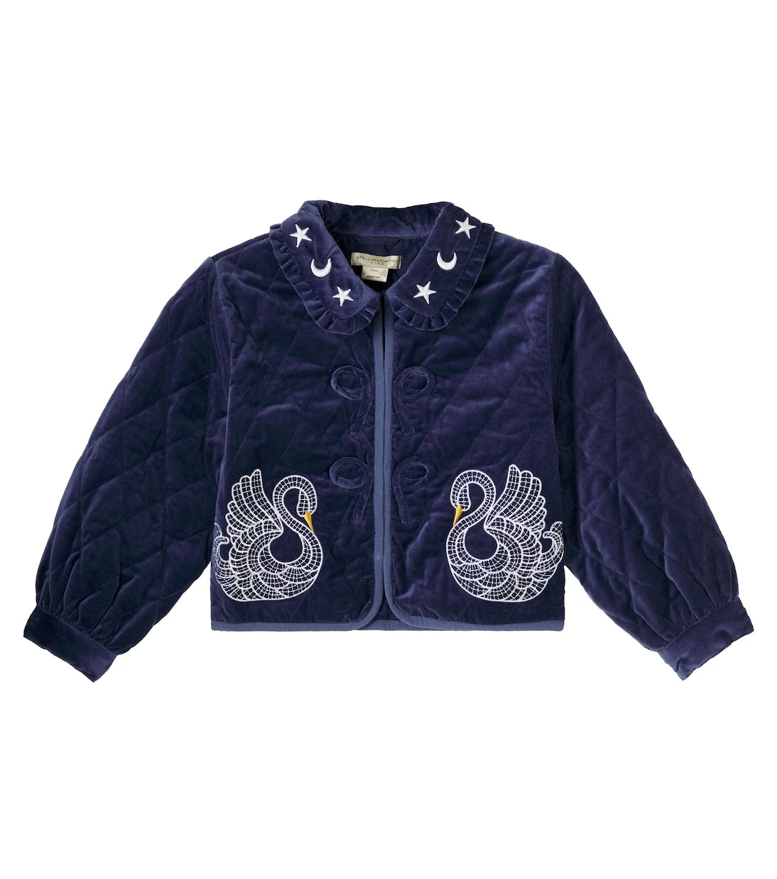 Stella McCartney Kids - Embroidered cotton velvet jacket