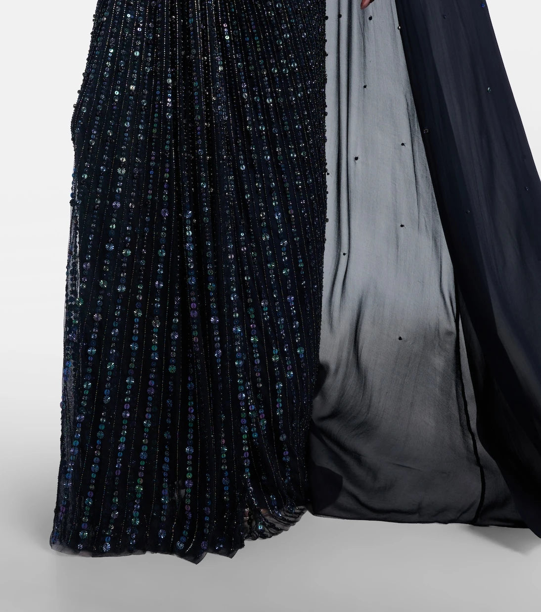 Jenny Packham - Thea caped sequined gown