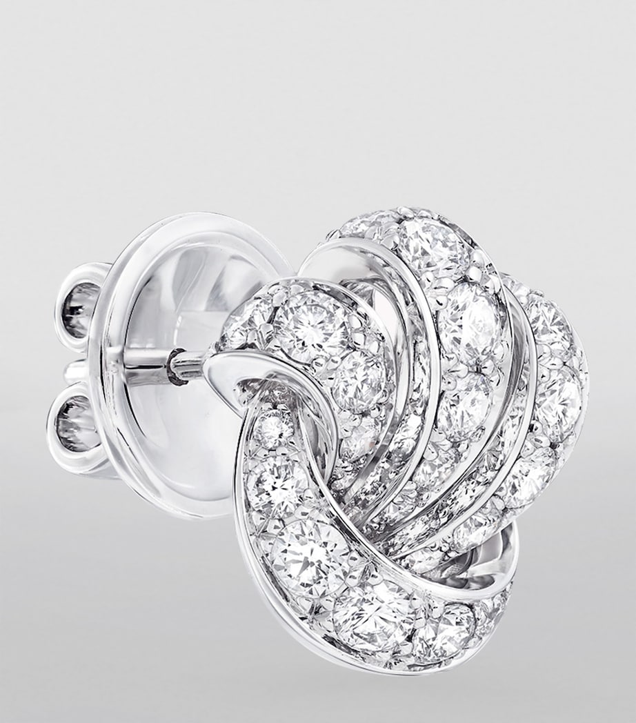 White Gold and Diamond Tilda's Bow Stud Earrings