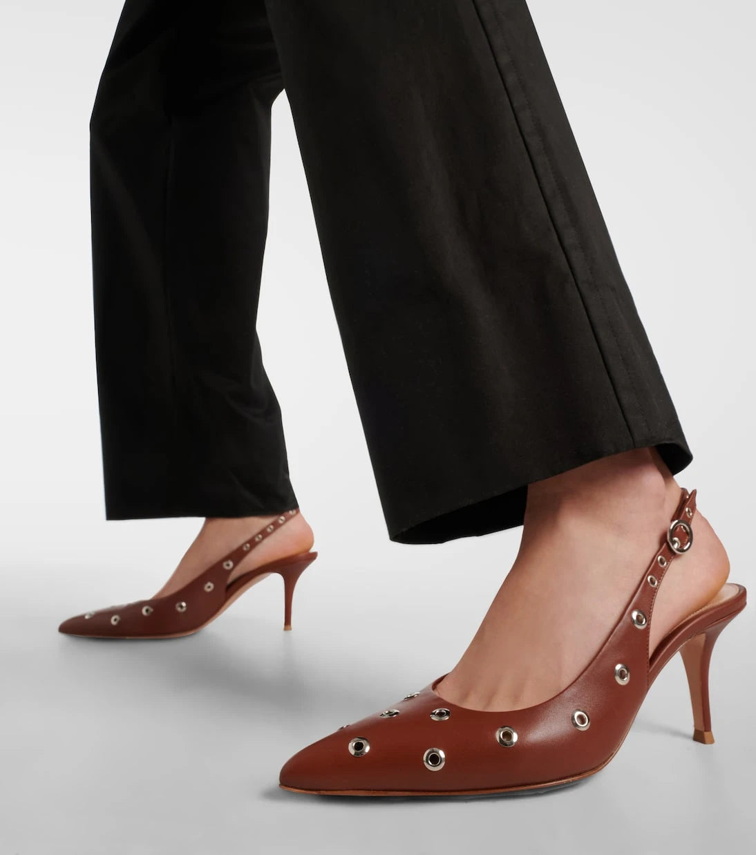 Gianvito Rossi - Lydia 70 leather slingback sandals