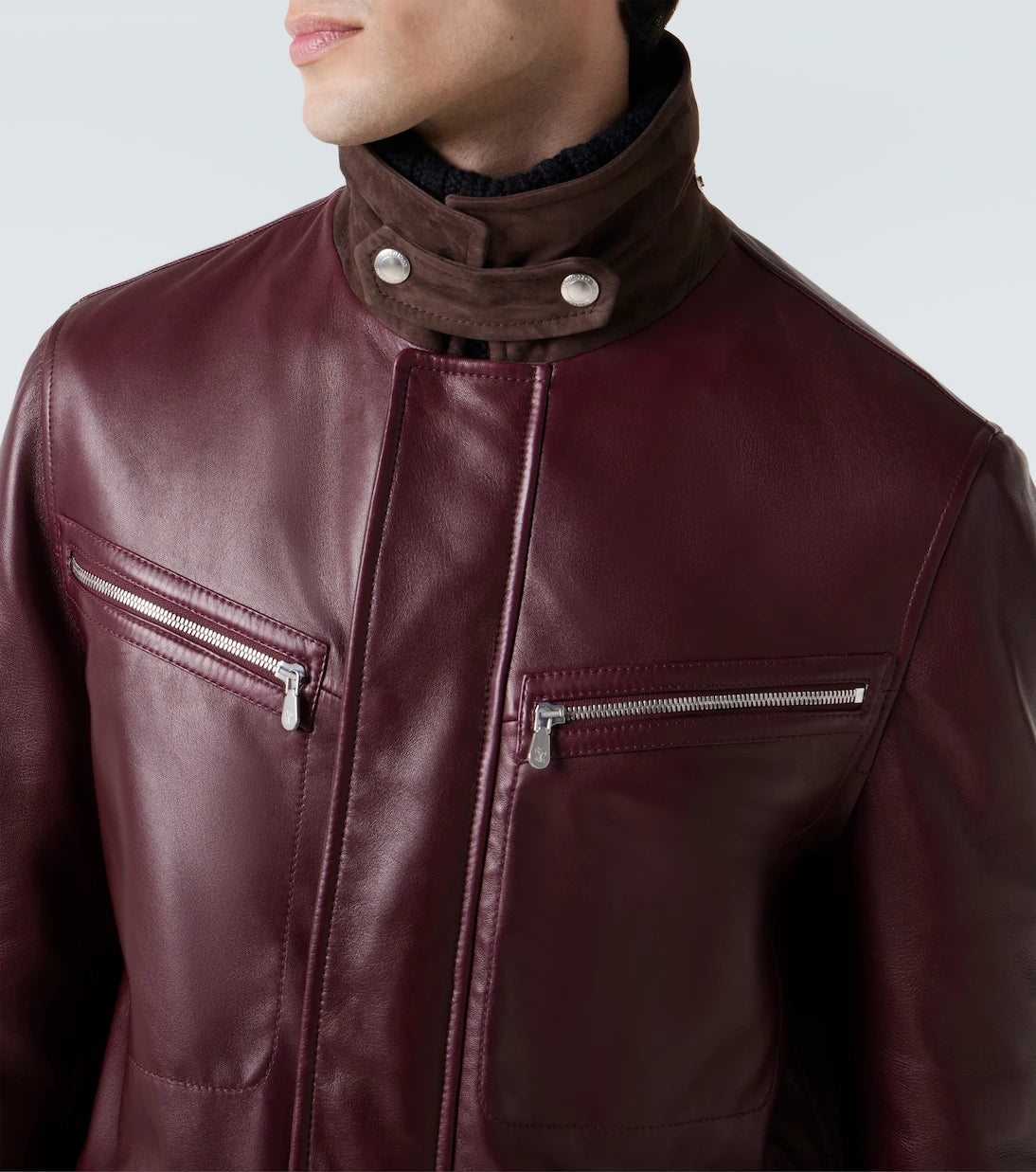 Brunello Cucinelli - Padded leather jacket