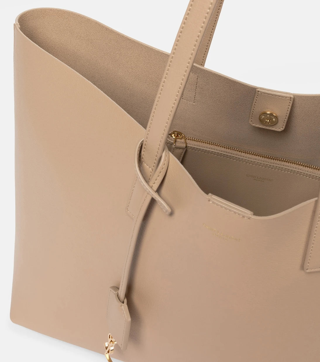 Saint Laurent - Shopping E/W leather tote