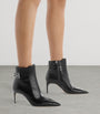 Black Leather Giordana Ankle Boots 70