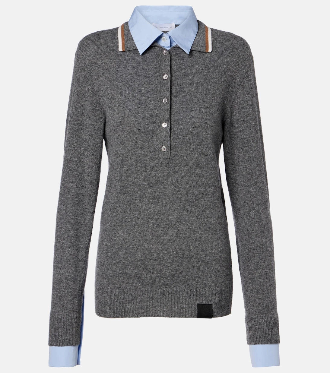 Stella McCartney - Layered virgin wool polo sweater