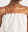 House Of Dagmar White Ruched Sleeveless Top