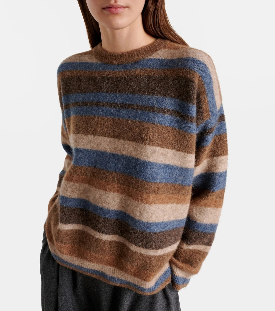 'S Max Mara - Volare striped alpaca-blend sweater