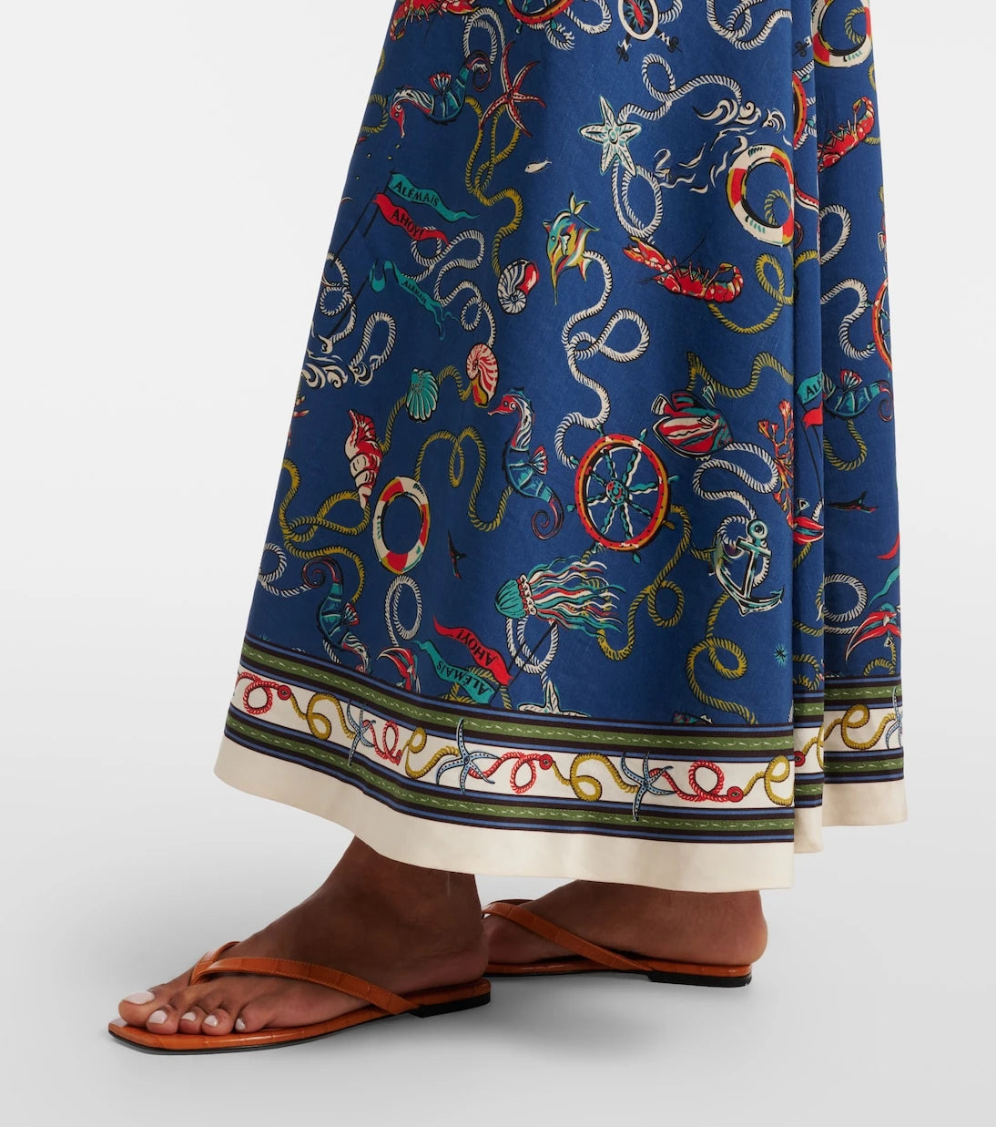 Alémais - Cove printed halterneck maxi dress