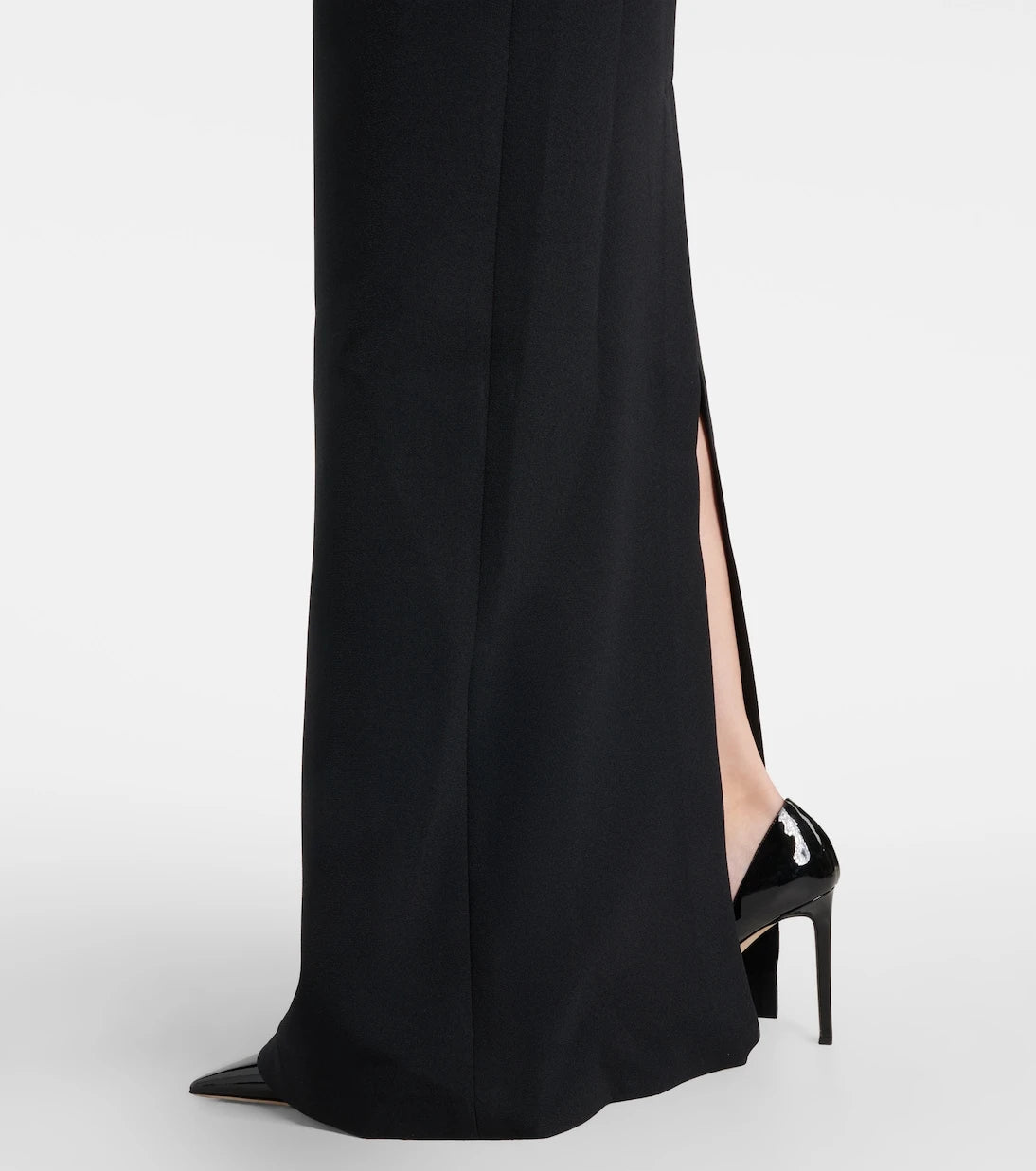 Safiyaa - Ryan crystal-embellished ruffled crêpe gown