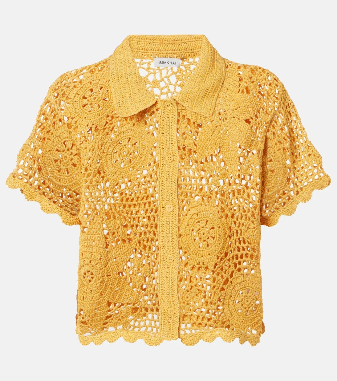 Simkhai - Macks floral crochet cotton shirt