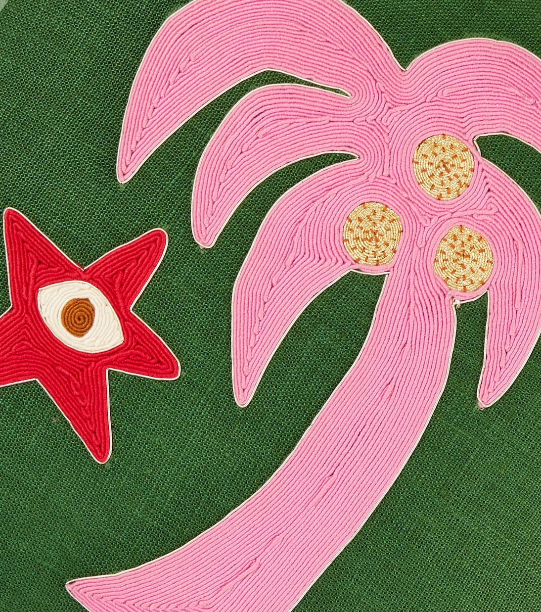 Jonathan Adler - Playa Palm Tree linen cushion