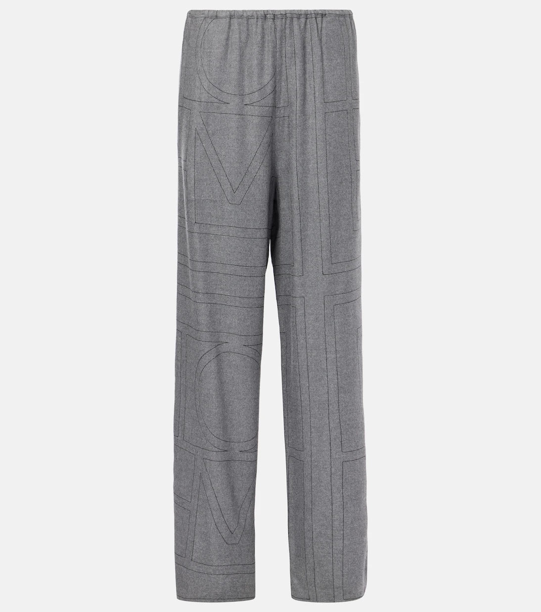 Toteme - Monogram flannel pajama pants